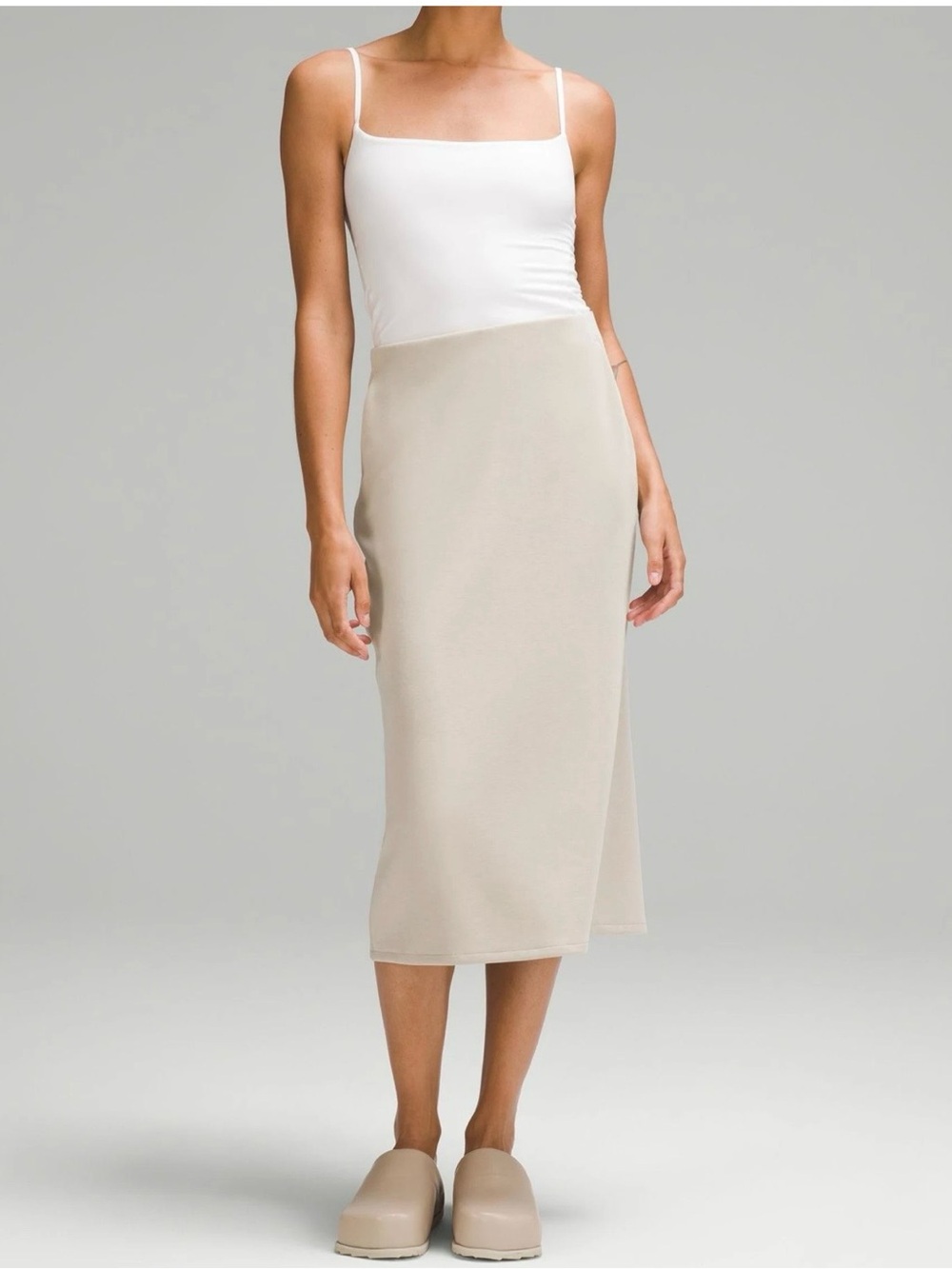 lululemon athletica Neutral Cream Midi Skirt